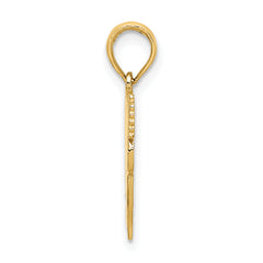 14k Polished Flat-Backed Dental Charm