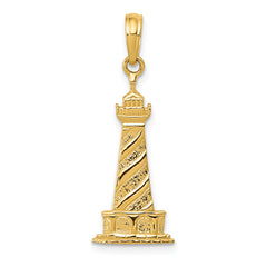 14k Lighthouse Pendant