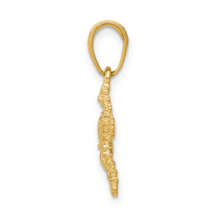 14K Gold Polished Seahorse and Starfish Pendant for Menâââ¬ÃÂâââ¬ÃÂâââ¬ÃÂ