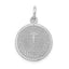 14k White Gold Communion Charm