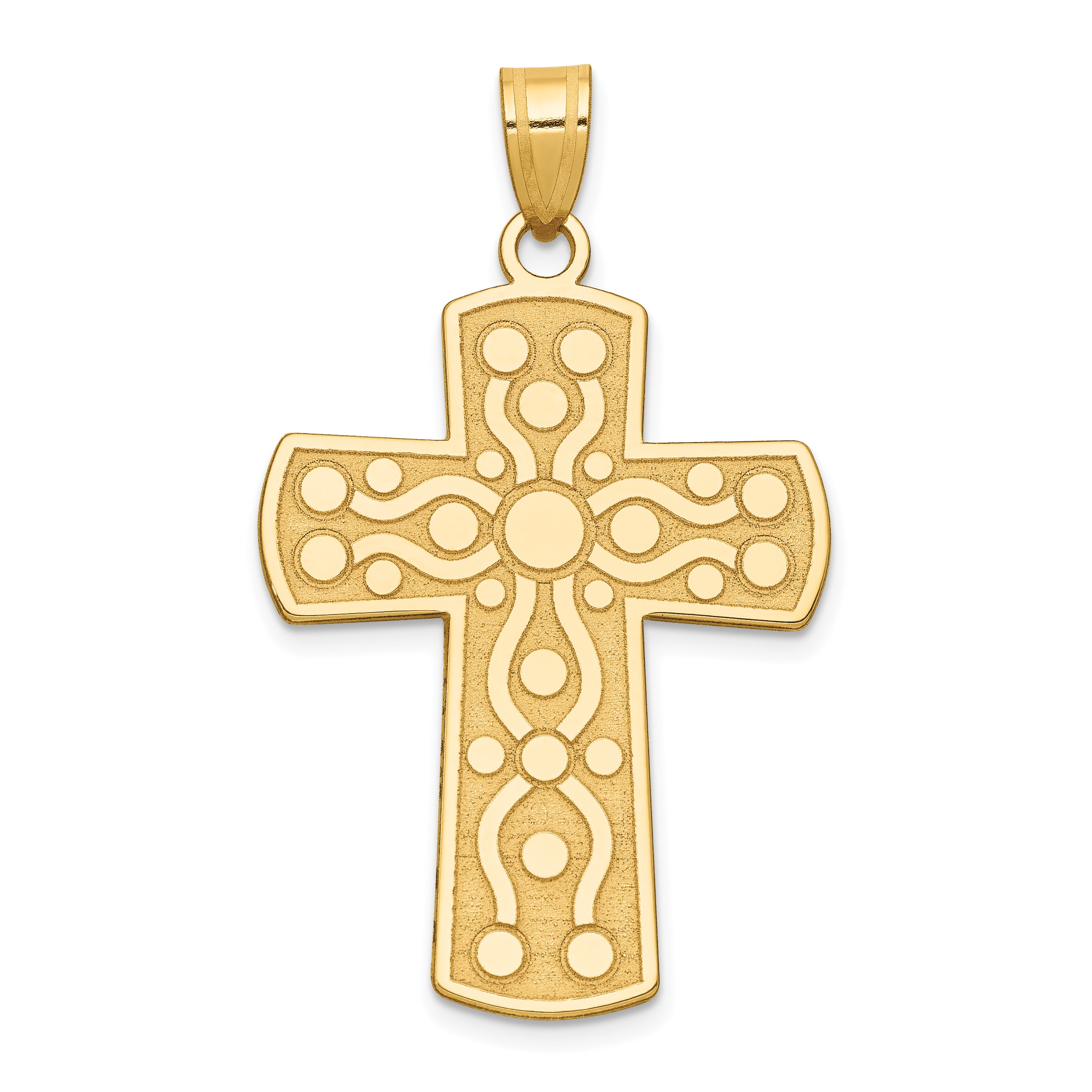 14k Cross Pendant w/Serenity Prayer on Back