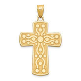 14k Cross Pendant w/Serenity Prayer on Back