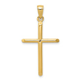 14k Polished Cross Pendant