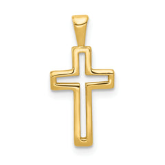 14k Cross Charm