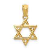 14k Polished Star of David Pendant