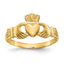 Claddagh Ring in 14K Yellow Gold, 6mm, Size 7 - Sophia Jewelers