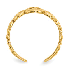 14k Peace Sign Toe Ring