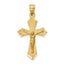 14k Satin & Diamond-cut Crucifix Charm