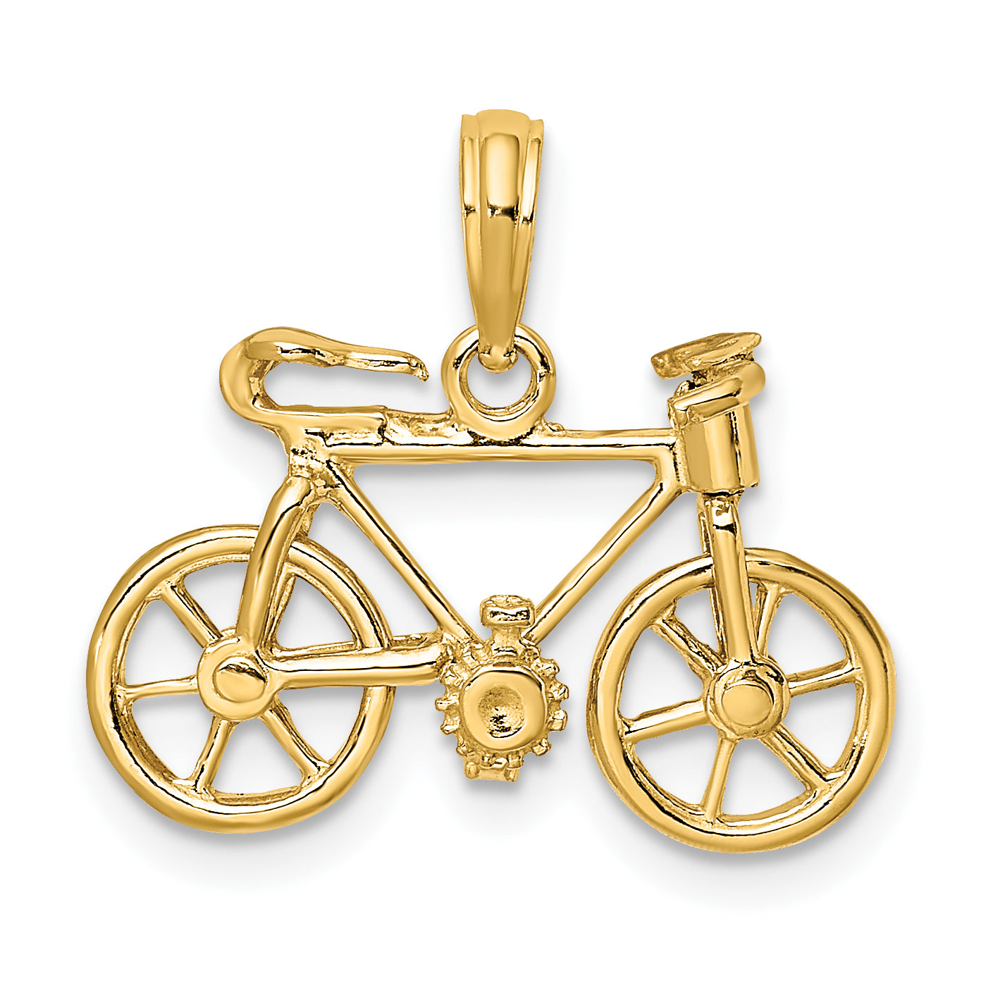 14k 3-D Moveable Bicycle Charm