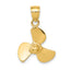 14K Propeller Pendant