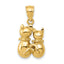 14K Cat Pendant