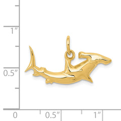 14K Gold Hammerhead Shark Pendant for Men Bold Themed Design by Sophia Jewelers