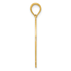 14K Gold Ichthus Fish Pendant with Solid Cast Design Elegant, Themed Charm