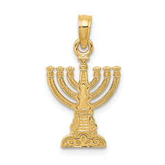 14k Menorah Pendant
