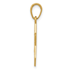 14K Gold Star of David Pendant Solid Casted Elegant Design