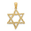 Star of David Pendant in 14K Yellow Gold, 20mm Textured - Sophia Jewelers