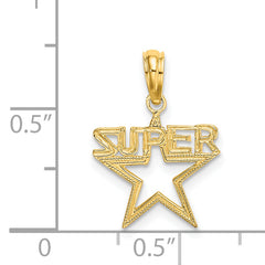 14K SUPER Star Charm