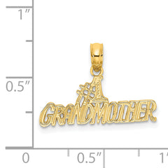 14k #1 GRANDMOTHER Charm