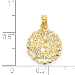 14K NANA OF THE YEAR Charm