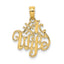 14K #1 WIFE Charm
