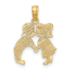 14K Kissing Boy and Girl Charm
