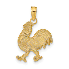 14K Rooster Pendant