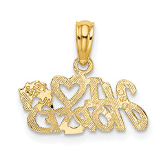 14K I HEART HORSES Charm