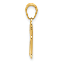 14K Gold Sitting Cat Pendant with Solid Cast Design Elegant and Gift Ready