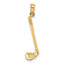 14K 3-D Club Charm