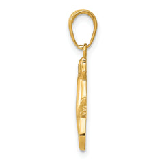 14K Gold Polished Gecko Pendant for Men Solid Cast Design