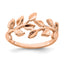 Rose Leaf Ring in 14K Rose Gold, Size 7 - Sophia Jewelers