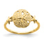 Sand Dollar Ring in 14K Yellow Gold, 1.28mm, Size 7 - Sophia Jewelers