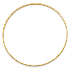 Sophia Jewelers 14K Gold Polished Half-Round Women's Slip-On Bangle