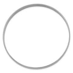 14K White Gold Engravable Polished Slip-On Bangle for Women