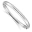 14k White Gold High Polished 6.00mm Hinged Bangle