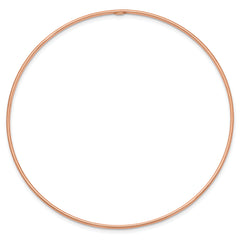 14k 1.5mm Rose Gold Polished Slip-on Bangle Bracelet