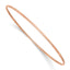 Slip-On Bangle Bracelet in 14K Rose Gold, 1.5mm, 8 Inch - Sophia Jewelers