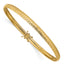 14K Yellow Gold Polished D/C Flexible Bangle
