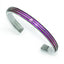Pink Anodized Pnk Sapphire Cuff Bracelet in Titanium - Sophia Jewelers