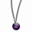Black Titanium & Sterling Silver Necklace with Pink Anodized Finish, Gift Ready