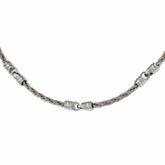 Titanium Men's Necklace with Polished & Brushed Finish Gift Ready