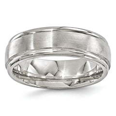 Edward Mirell Titanium Brushed & Polished 7mm Band