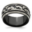 Edward Mirell Black Titanium Brushed 10mm Band