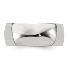 Sophia Jewelers Titanium Sterling Wedding Band Polished Two-Tone Elegance