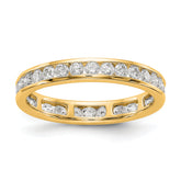 14K Lab Grown Diamond Polished 1ct Channel Set Eternity Band