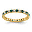 14K Lab Grown Diamond VS/SI GH & Cr Alexandrite Eternity Band