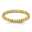 14K Lab Grown Diamond VS/SI GH & Cr Yellow Sapp Eternity Band