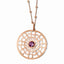Sophia Jewelers Sterling Silver & Rose-tone Amethyst Necklace Elegant & Gift Ready