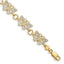Butterfly Bracelet in 14K Yellow Gold, 8mm Textured, 7 Inch - Sophia Jewelers