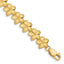Plumeria Bracelet in 14K Yellow Gold, 10mm, 7.2 Inch - Sophia Jewelers